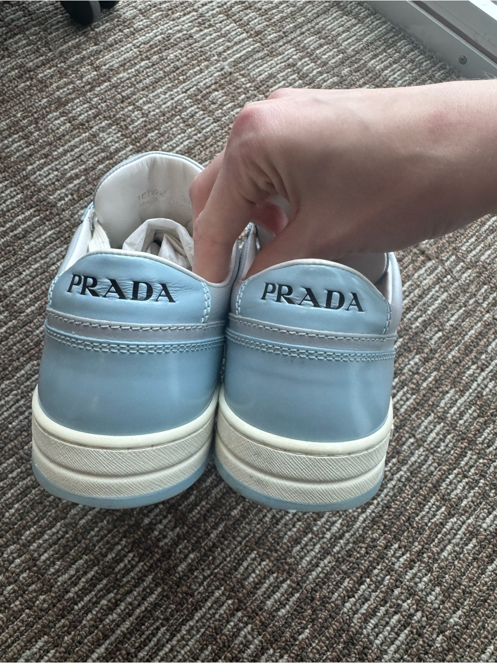 Prada Leather Sneakers - Picture 3 of 11